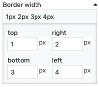 Border width